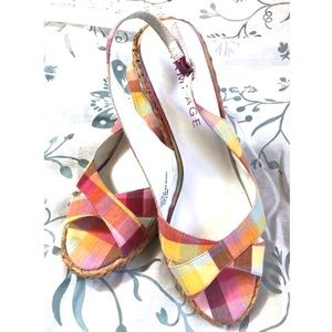 Rampage wedge espadrilles, size 9